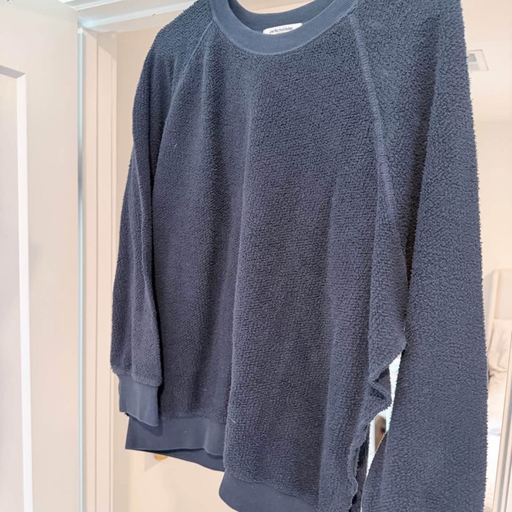 perfectwhitetee Women's Navy Sweatshirt